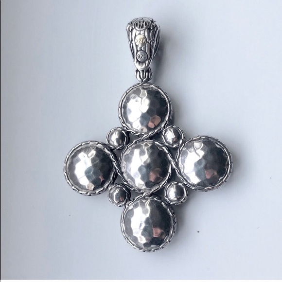 John Hardy Palu gold/silver women’s cross pendant - Picture 4 of 7